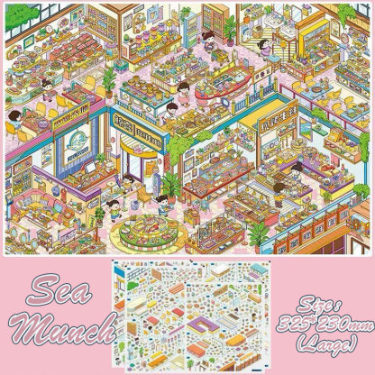 Town Pulse DIY 3D Scene Stickers Collection - 4 Cute Miniature Scenes