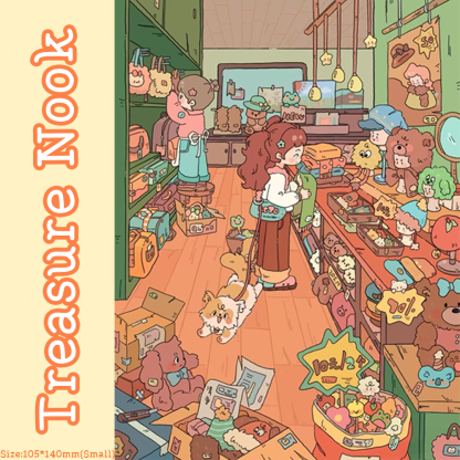 Warm Hour DIY 3D Sticker Collection - 2 Cute Miniature Scenes