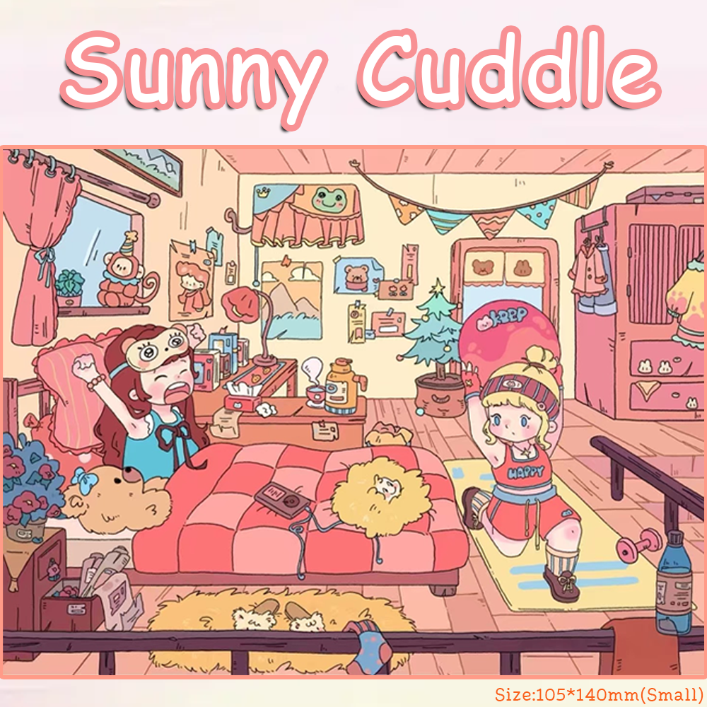 Warm Hour DIY 3D Sticker Collection - 2 Cute Miniature Scenes