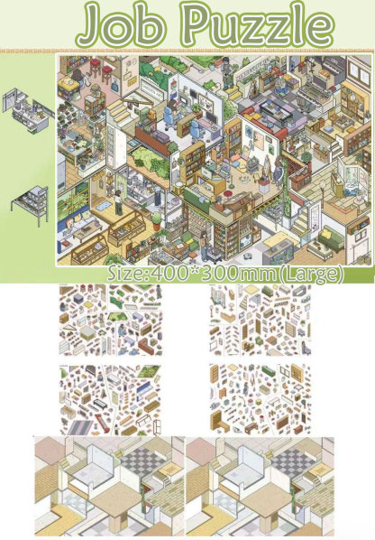 Cloud Diaries DIY 3D Sticker Collection -2 Cute Miniature Scenes
