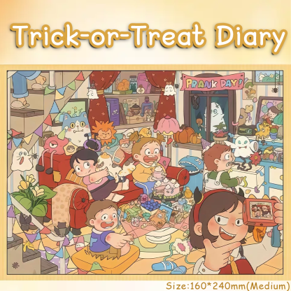 Witch Series 3D Sticker Collection - 3 Cute Miniature Scene