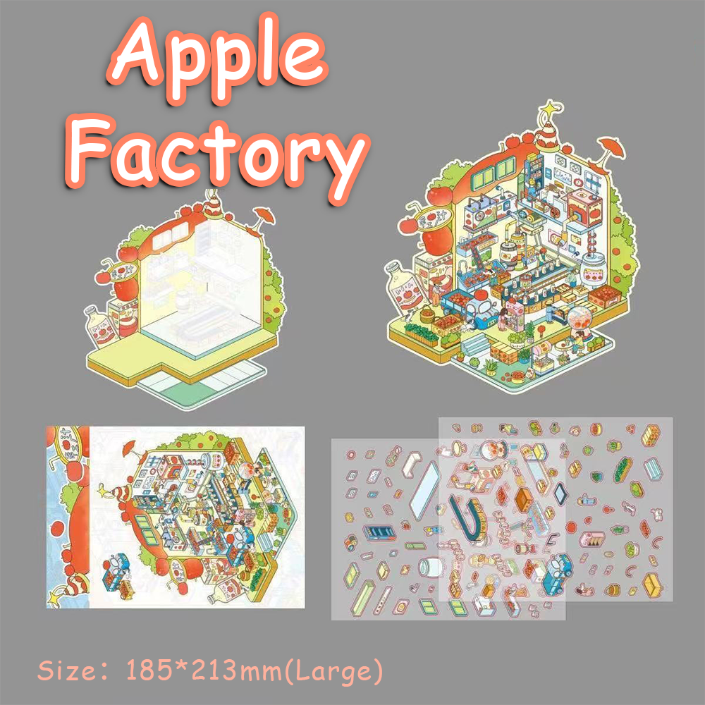 Seasonal Immersions DIY 3D Sticker Collection - 3 Cute Miniature Scene