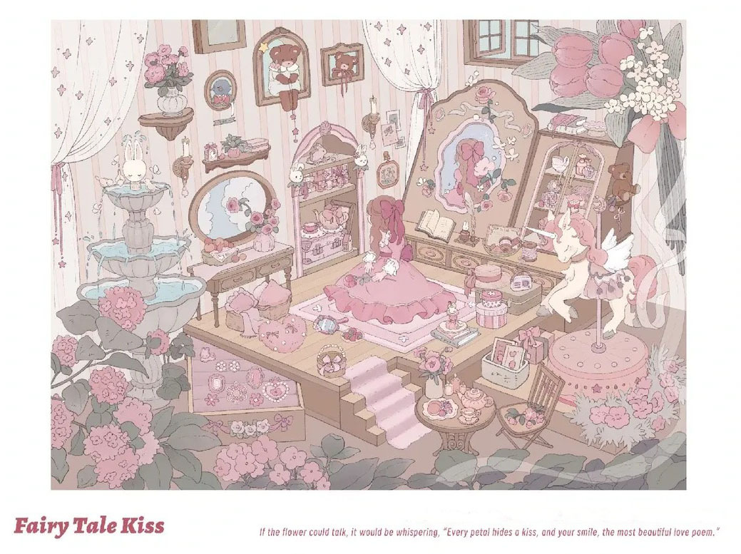 [Copy]Wonderful House DIY 3D Sticker Collection - 8 Cute Miniature Scenes