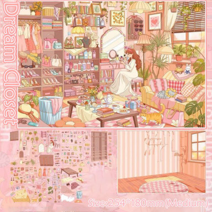  Ideal Nests DIY 3D Scene Stickers Collection - 3 Cute Miniature Scenes