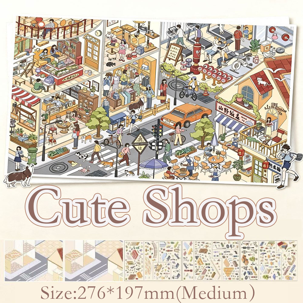 Lume Reverie DIY 3D Scene Stickers Collection - 2 Cute Miniature Scenes