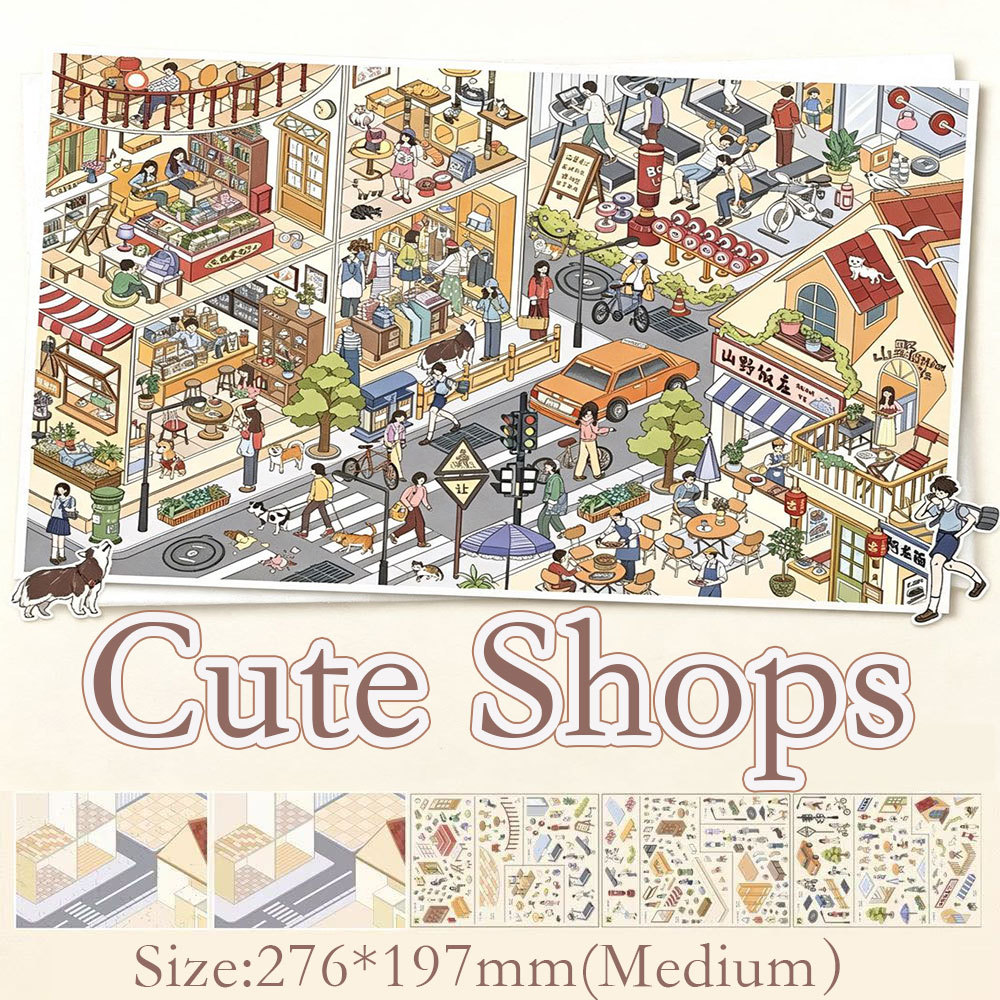 Lume Reverie DIY 3D Scene Stickers Collection - 2 Cute Miniature Scenes