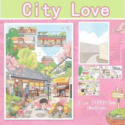 Petal & Parade DIY 3D Scene Stickers Collection - 3 Cute Miniature Scenes
