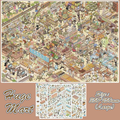 Town Pulse DIY 3D Scene Stickers Collection - 4 Cute Miniature Scenes