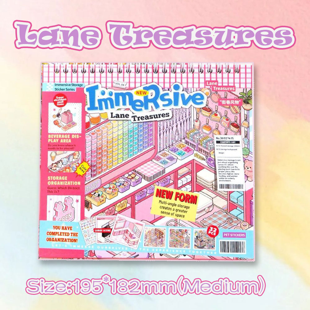 Booth Haven Books DIY 3D Scene Stickers Collection - 2 Cute Miniature Scenes (with guidelines)