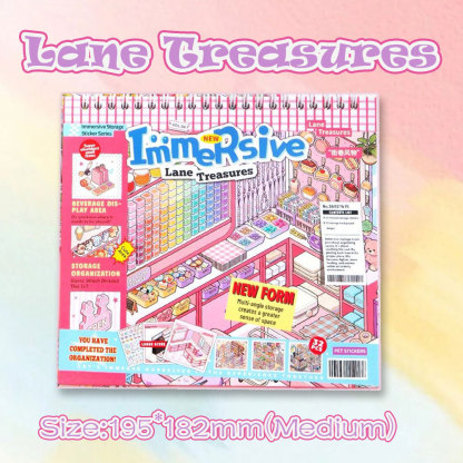 Booth Haven Books DIY 3D Scene Stickers Collection - 2 Cute Miniature Scenes (with guidelines)