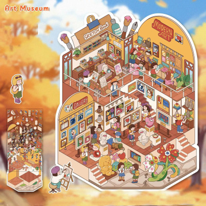 Art Journey DIY 3D Sticker Collection - 2 Cute Miniature Scenes