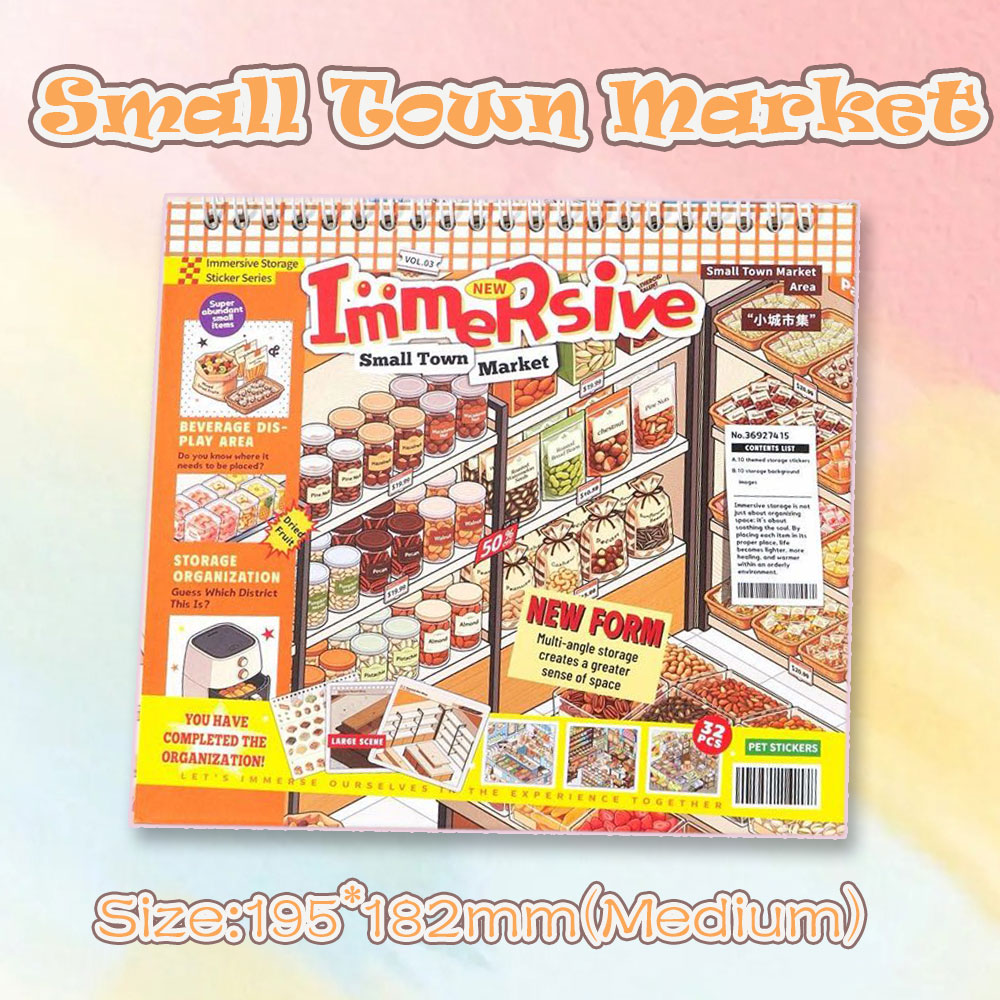 Booth Haven Books DIY 3D Scene Stickers Collection - 2 Cute Miniature Scenes (with guidelines)