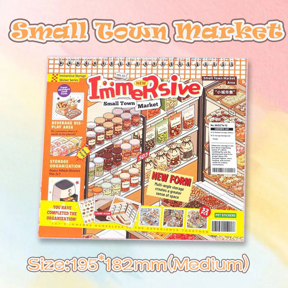 Booth Haven Books DIY 3D Scene Stickers Collection - 2 Cute Miniature Scenes (with guidelines)
