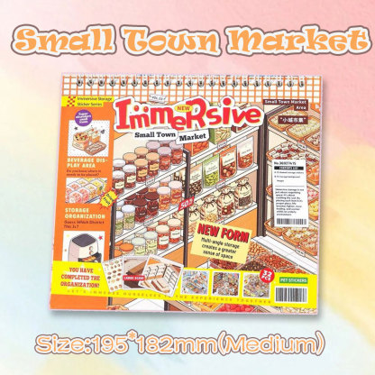 Booth Haven Books DIY 3D Scene Stickers Collection - 2 Cute Miniature Scenes (with guidelines)