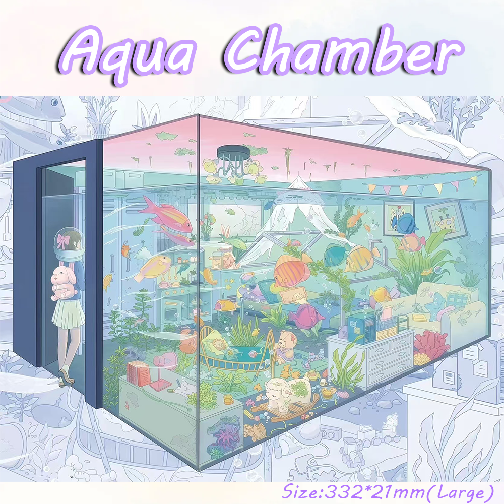 Aqua Chamber DIY 3D Sticker Collection - Cute Miniature Scene