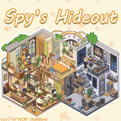 Spy’s Hideout DIY 3D Sticker Collection - Cute Miniature Scene
