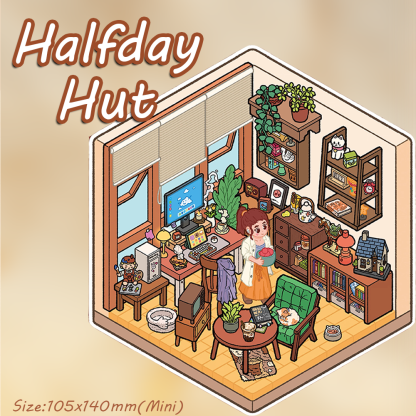 Halfday Hut DIY 3D Sticker Collection - Cute Miniature Scene