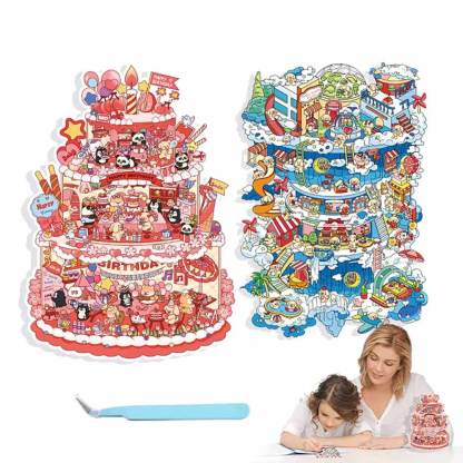 Sky City DIY 3D Scene Stickers 2 Cute Miniature Scenes