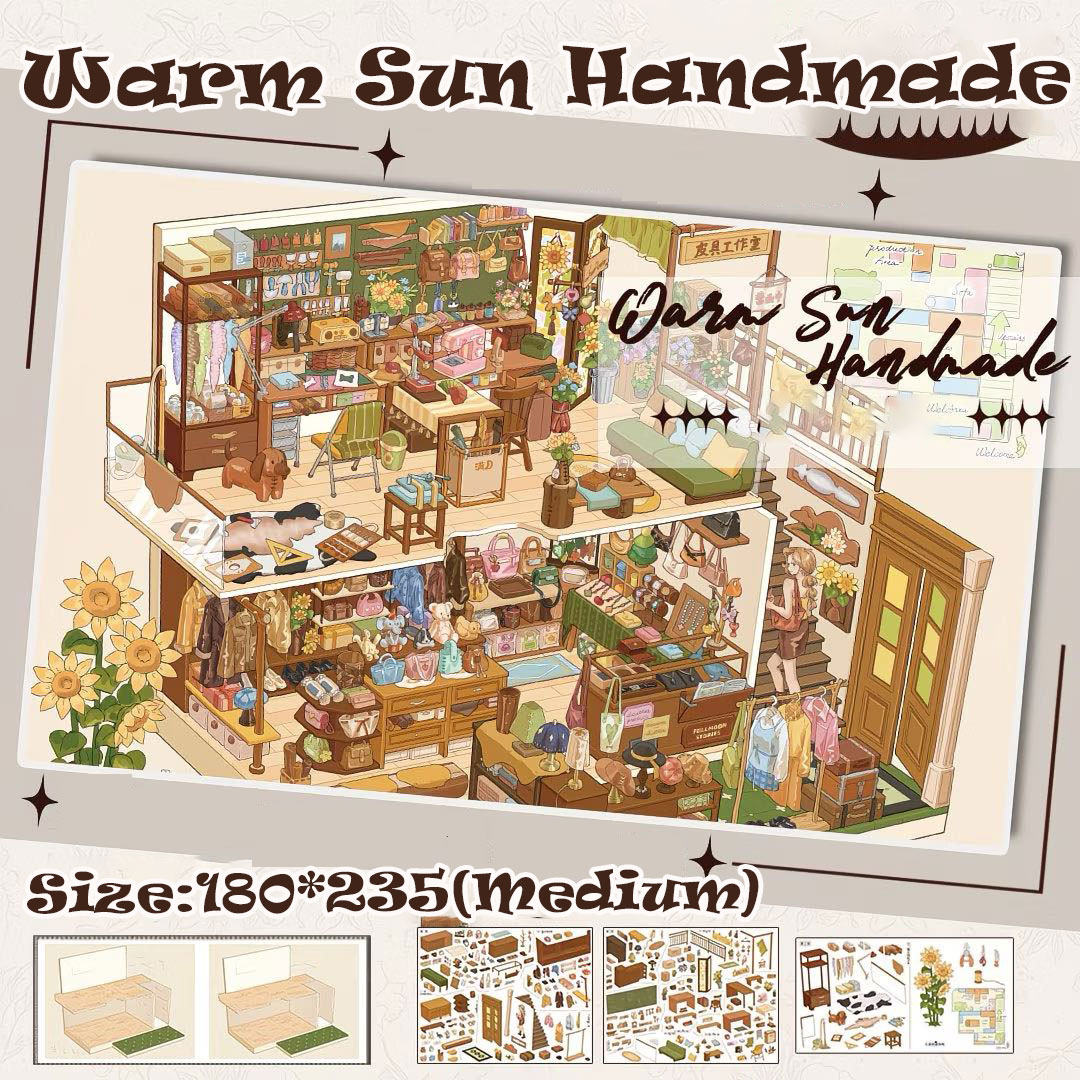 Room Fables DIY 3D Scene Stickers Collection - 5 Cute Miniature Scenes