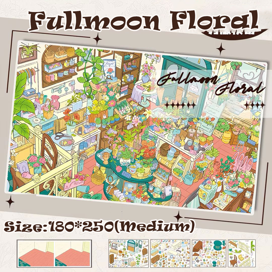 Room Fables DIY 3D Scene Stickers Collection - 5 Cute Miniature Scenes