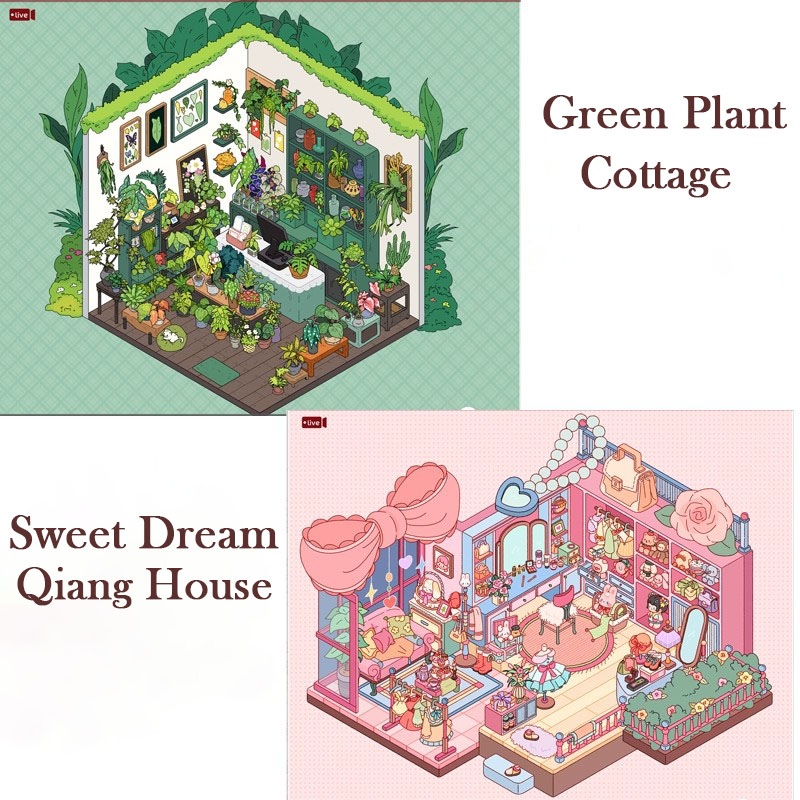 Dream Cottage DIY 3D Scene Stickers - Cute Miniature Scene
