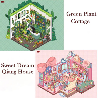 Dream Cottage DIY 3D Scene Stickers - Cute Miniature Scene