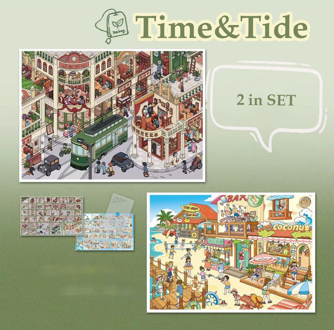 Time&Tide DIY 3D Scene Stickers - 2 Cute Miniature Scenes