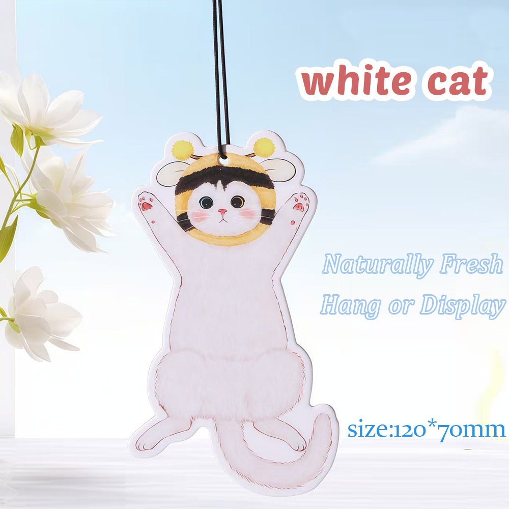 Purring Cats Perfume Aroma Sheet – Hanging Scented Card for Cars, Rooms & Closets