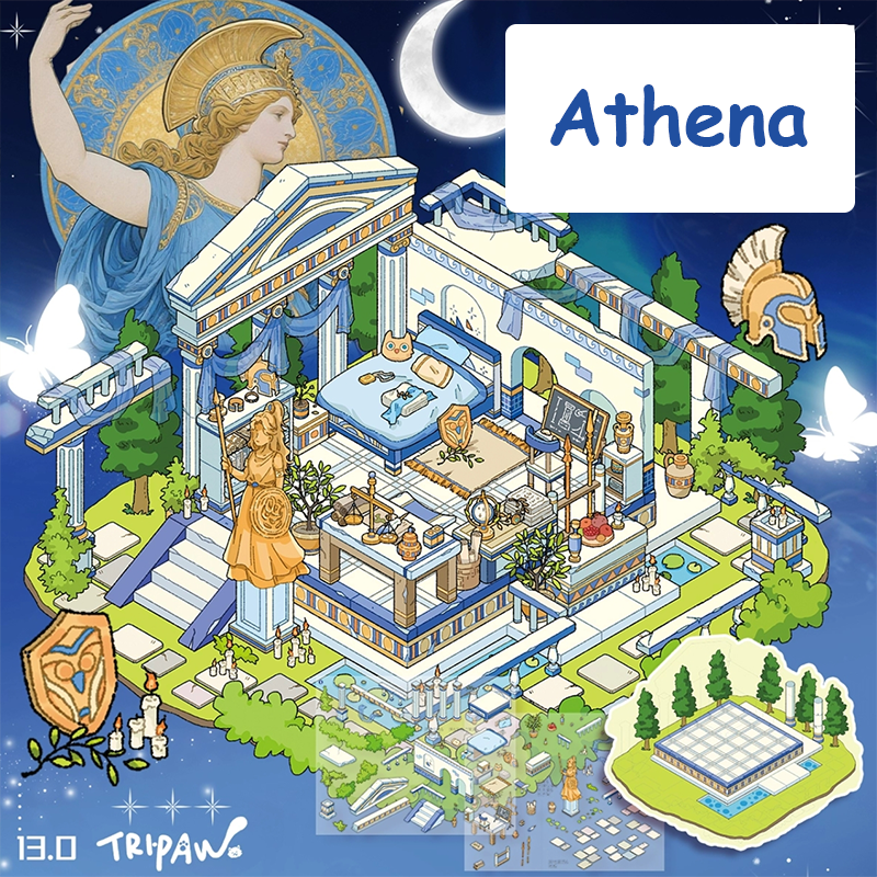 Divine Radiance Series DIY 3D Sticker Collection - 4 Cute Miniature Scenes