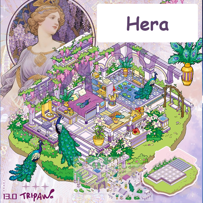 Divine Radiance Series DIY 3D Sticker Collection - 4 Cute Miniature Scenes