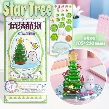 Tree-Crystal Stickers DIY 3D Stacking Game - 4series