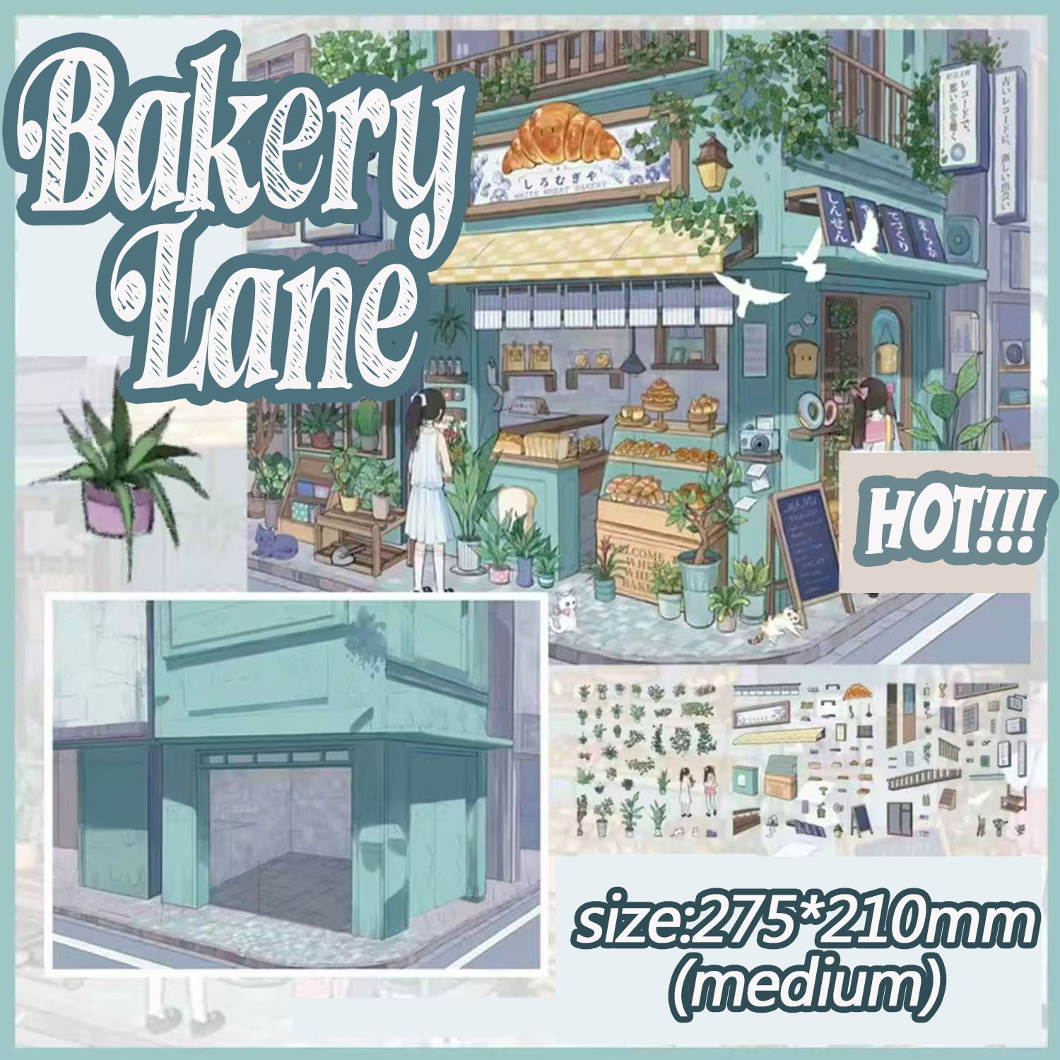 Lume Joy DIY 3D Scene Stickers Collection - 4 Cute Miniature Scenes