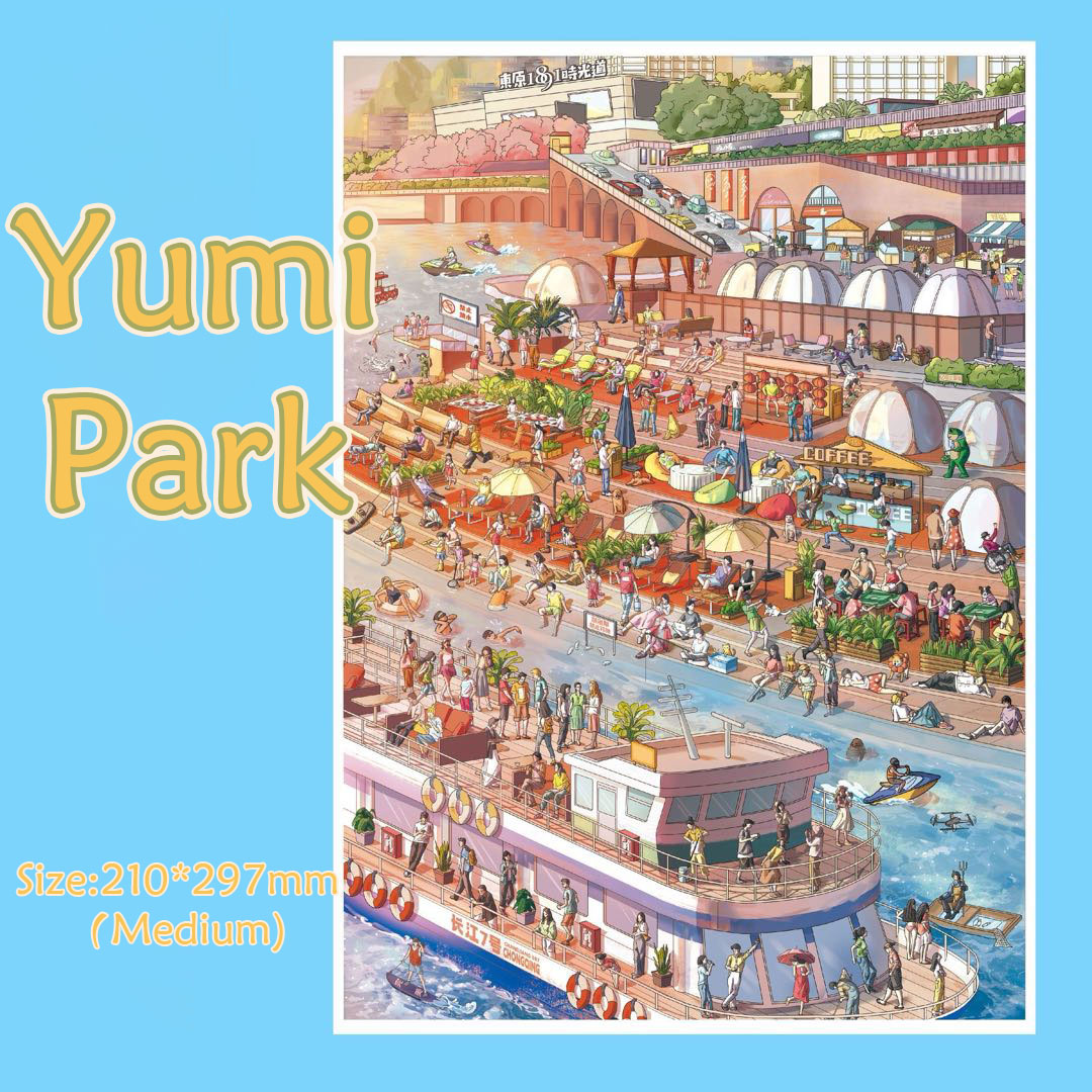  River&Alley DIY 3D Scene Stickers Collection - 2 Cute Miniature Scenes