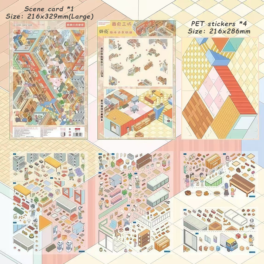 sweet oven DIY 3D Sticker Collection -  Cute Miniature Scene