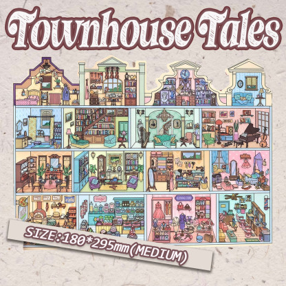  Little Scapes DIY 3D Scene Stickers - 6 Cute Miniature Scenes