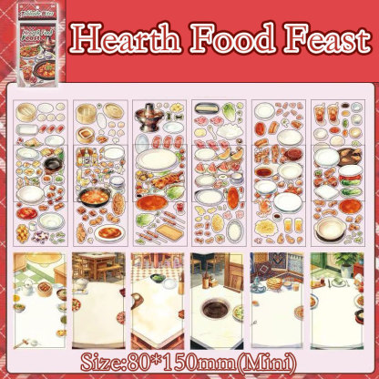 Tableside Bites  DIY 3D Scene Stickers Collection - 2 Cute Miniature Scenes
