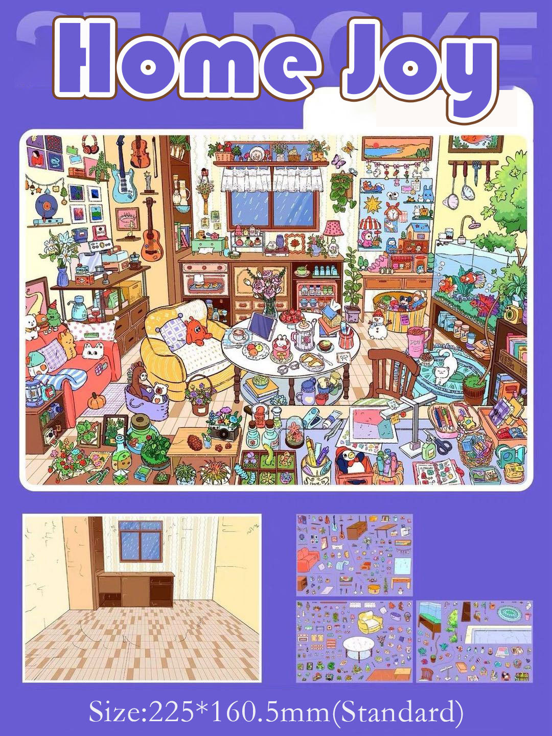 Hearth Joy DIY 3D Scene Stickers - Cute Miniature Scene