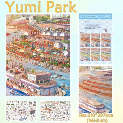  River&Alley DIY 3D Scene Stickers Collection - 2 Cute Miniature Scenes