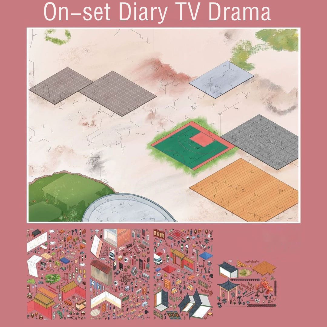  Odd Shop Wander DIY 3D Scene Stickers Collection - 4 Cute Miniature Scenes