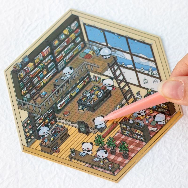 Panda Home Collection  DIY 3D Scene Stickers 4 Cute Miniature Scenes