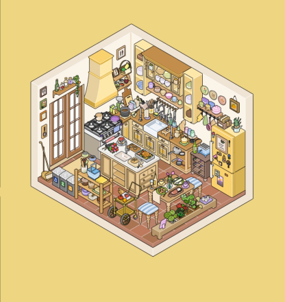 Field Stone DIY 3D Sticker Collection - 3 Cute Miniature Scenes