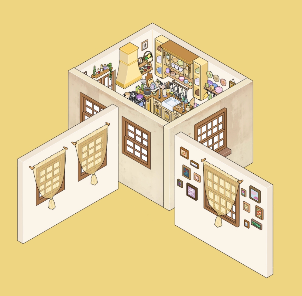 Field Stone DIY 3D Sticker Collection - 3 Cute Miniature Scenes