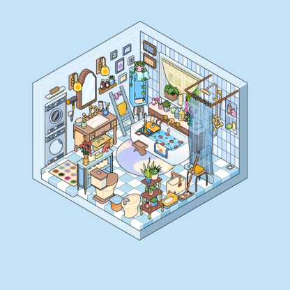 Field Stone DIY 3D Sticker Collection - 3 Cute Miniature Scenes