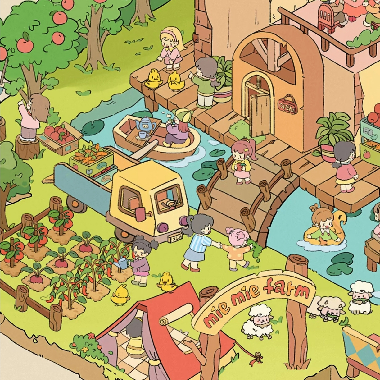 Trilogy of Slow Living DIY 3D Sticker Collection - 3 Cute Miniature Scenes