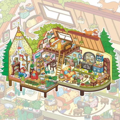 My Little Bedroom DIY 3D Sticker Collection - Cute Miniature Scenes