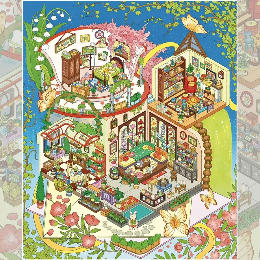 My Little Bedroom DIY 3D Sticker Collection - Cute Miniature Scenes