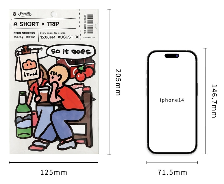 Journaling Stickers - Be Cute With You Series