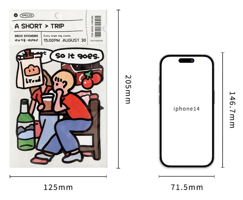 Journaling Stickers - Be Cute With You Series