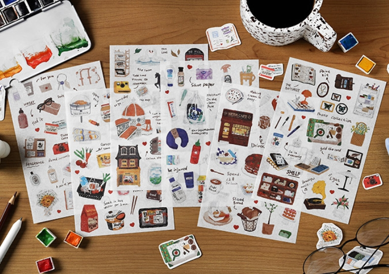 Journaling Stickers - Travel Sketch Series