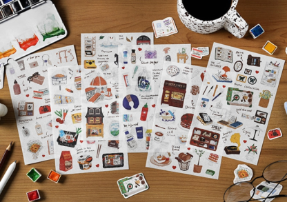 Journaling Stickers - Travel Sketch Series